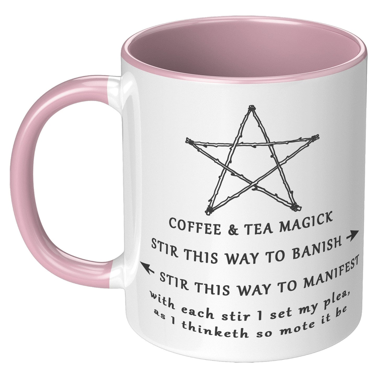 wiccan mug, pentacle mug