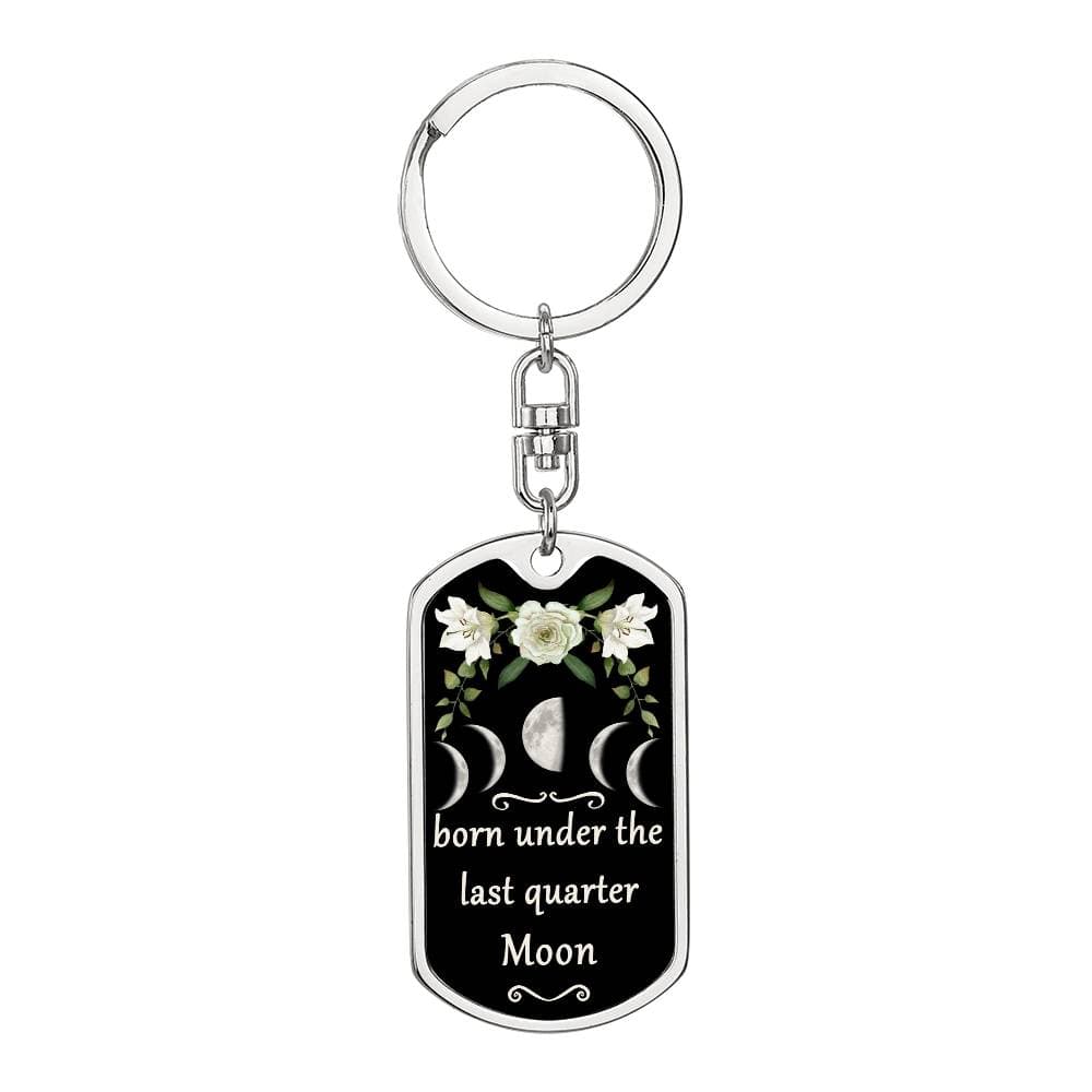 Keychain Custom Moon Phase (Last Quarter Moon)