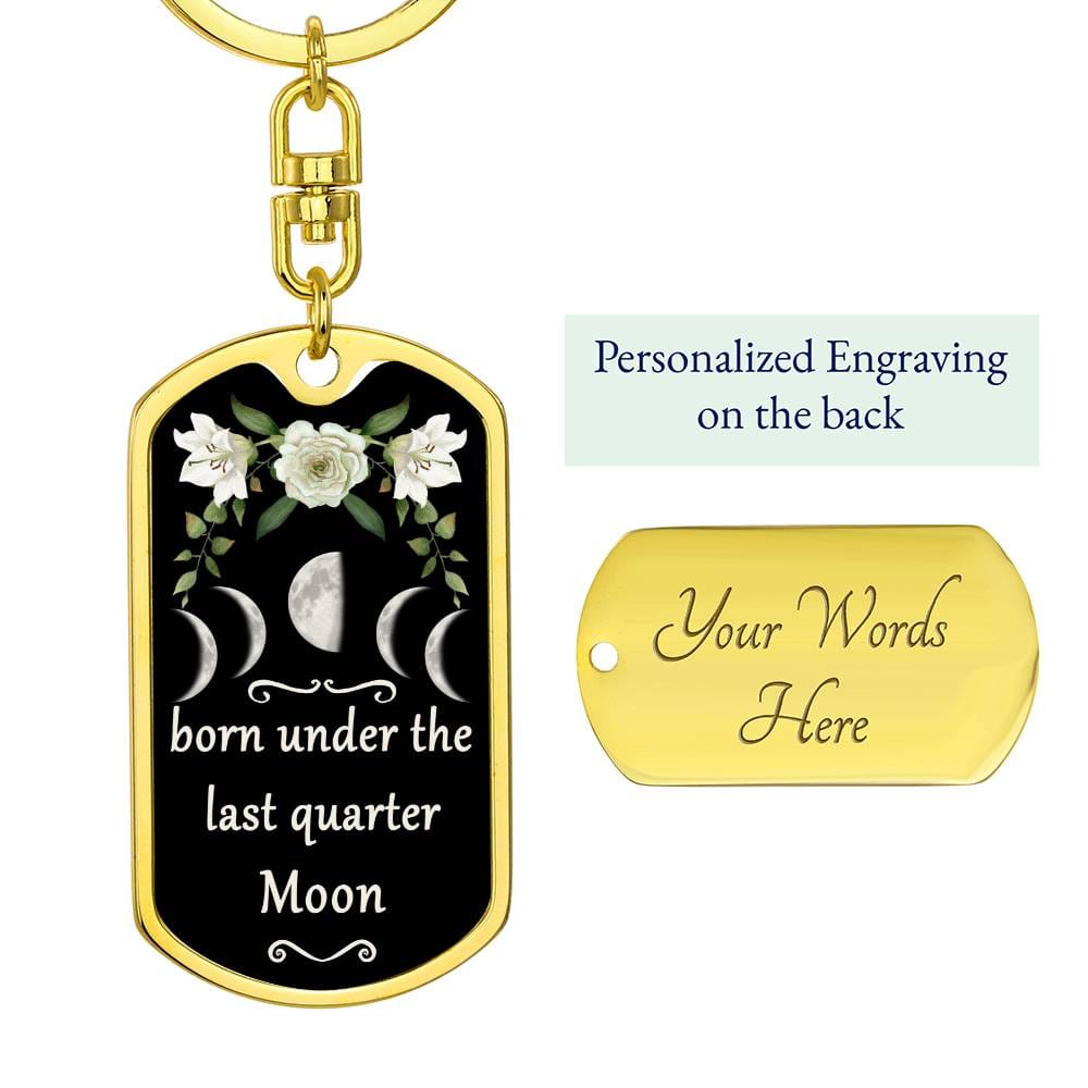 Keychain Custom Moon Phase (Last Quarter Moon)