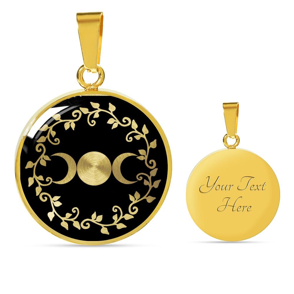 Triple Moon Pendant with Necklace