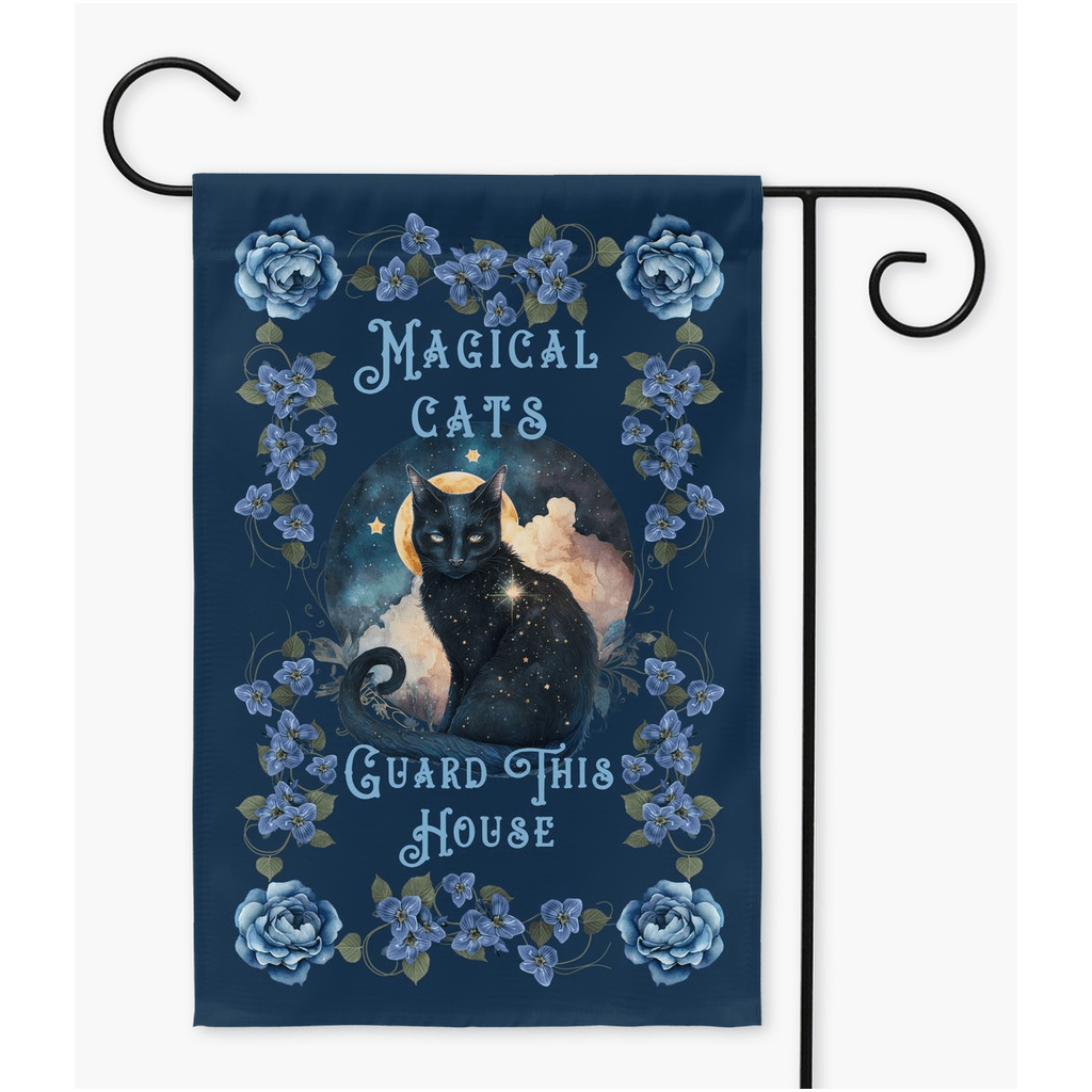 Magical Cats Garden Flags