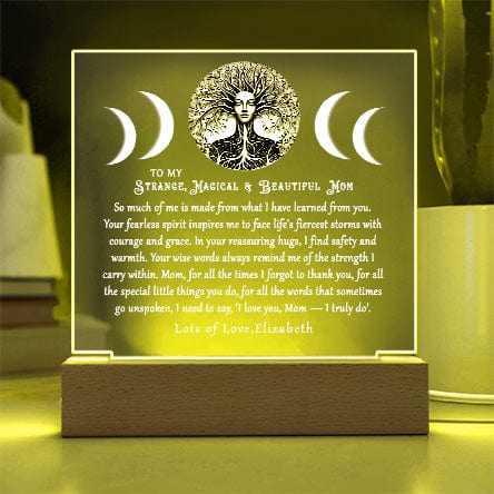 Personalized Triple Moon Magical Mother Night Lamp