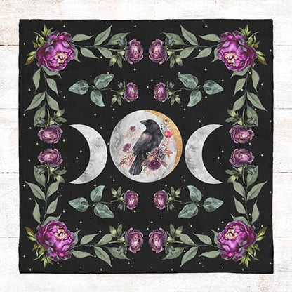 Raven Moon Altar Cloth (24" x 24")