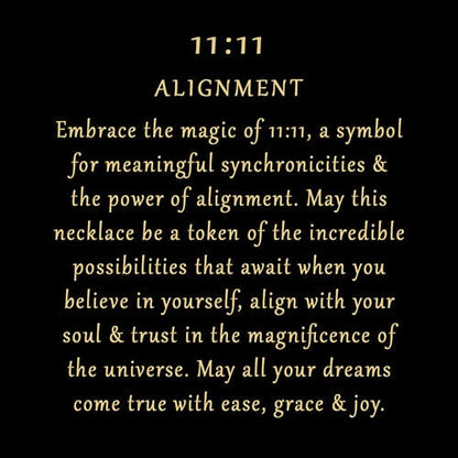 Alignment 11:11 Necklace