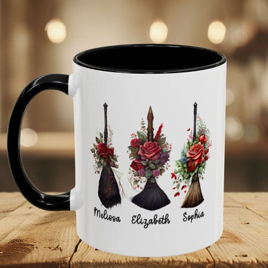Sisters/Besties Are Like Witch's Brooms  - Personalized Mug