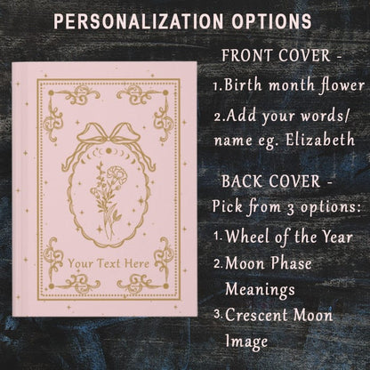 Personalized Journal - Birthflowers