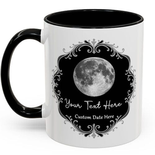 Custom Birth Moon Mug (white)