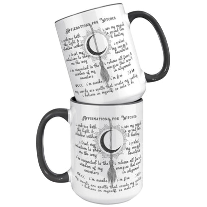High Quality 15oz Mug - Affirmations for Witches