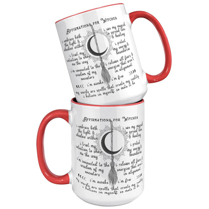 High Quality 15oz Mug - Affirmations for Witches