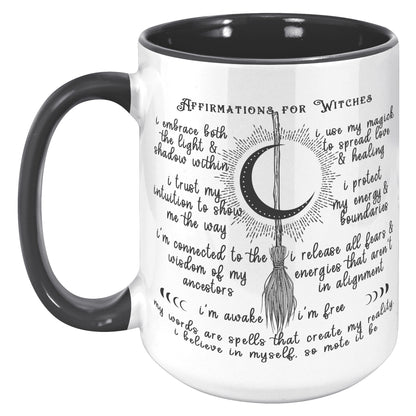 High Quality 15oz Mug - Affirmations for Witches