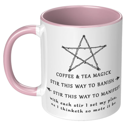 wiccan mug, pentacle mug