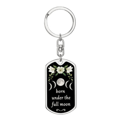 Keychain Custom Moon Phase (Full Moon)