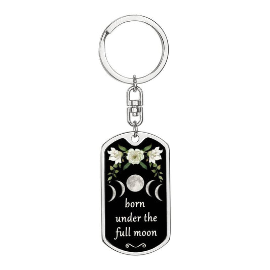 Keychain Custom Moon Phase (Full Moon)