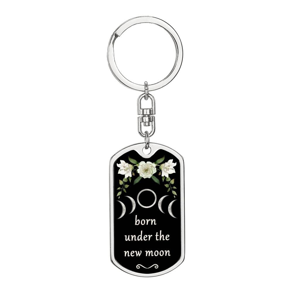 Keychain Custom Moon Phase (New Moon)