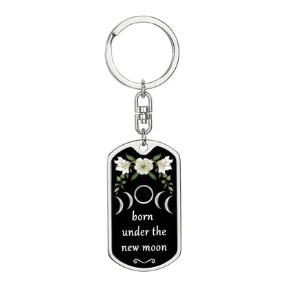 Keychain Custom Moon Phase (New Moon)