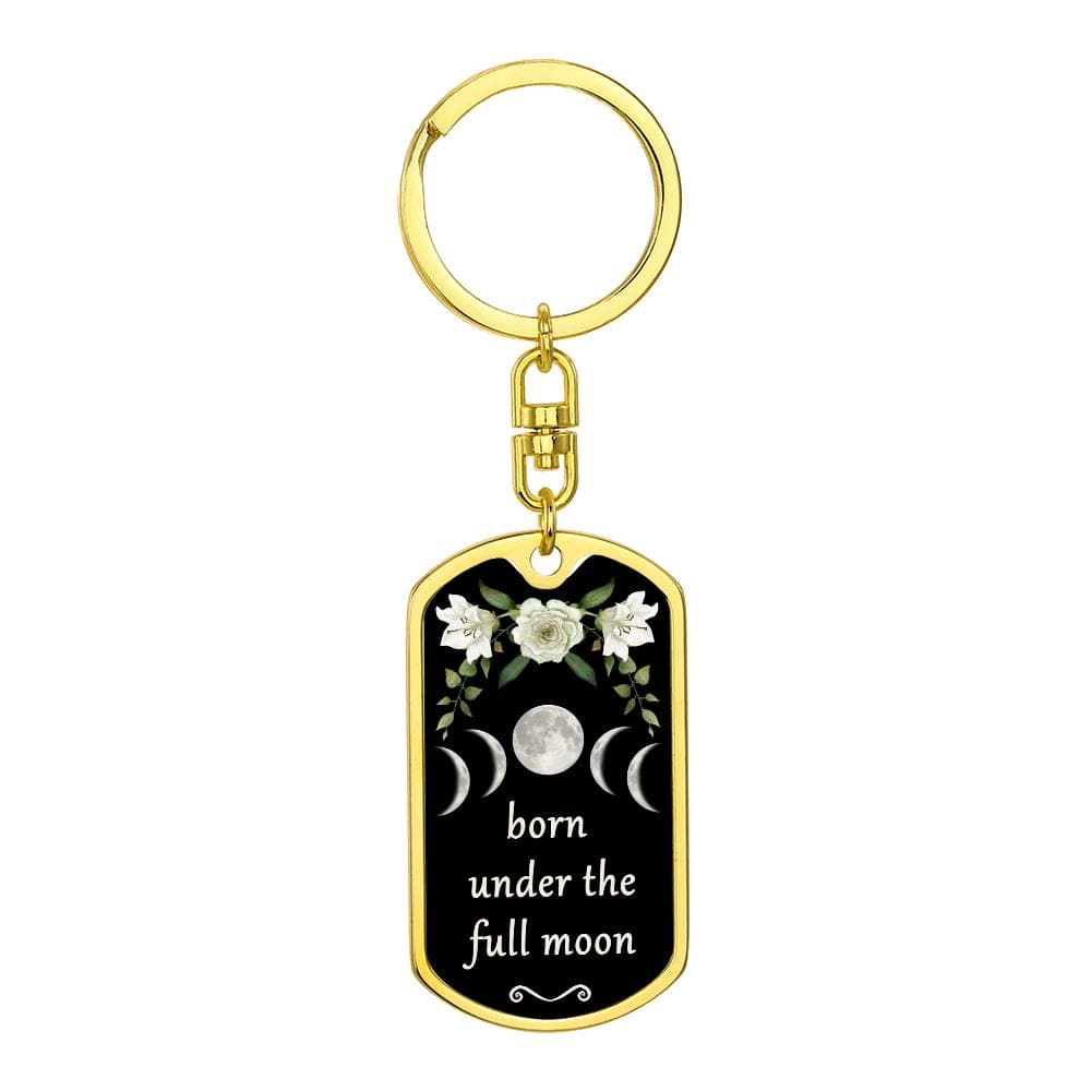 Keychain Custom Moon Phase (Full Moon)