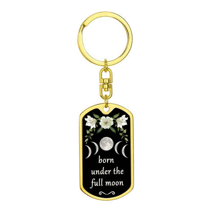 Keychain Custom Moon Phase (Full Moon)