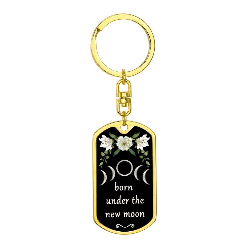 Keychain Custom Moon Phase (New Moon)