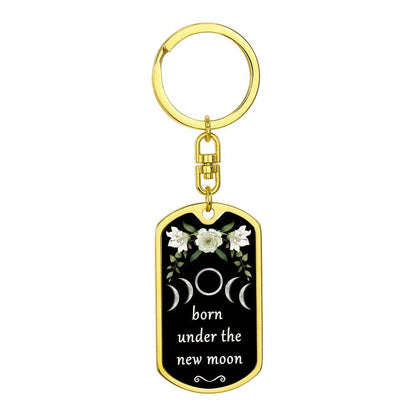 Keychain Custom Moon Phase (New Moon)