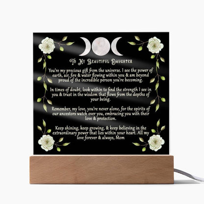 Triple Moon Acrylic Plaque Gift
