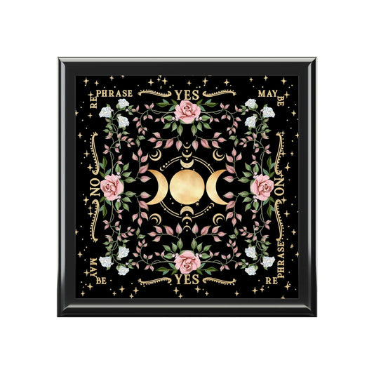 Triple Moon Altar Box, Tarot Card Box
